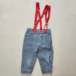 Vintage Engineer Striped Jeans 24 months *flaw